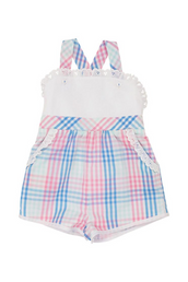 Ruthie Romper Spring Party Plaid