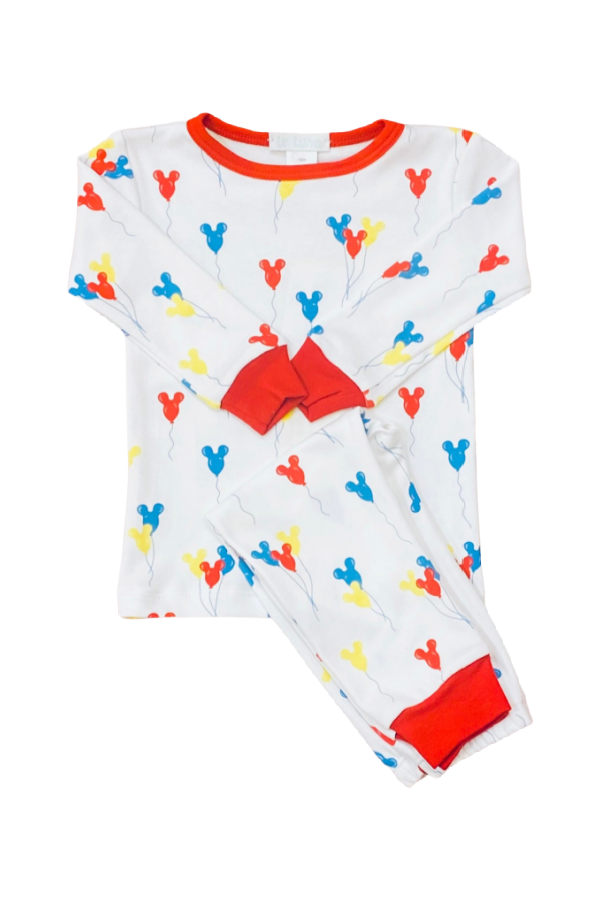 Balloon Mickey Boy Two Piece Pajama Set