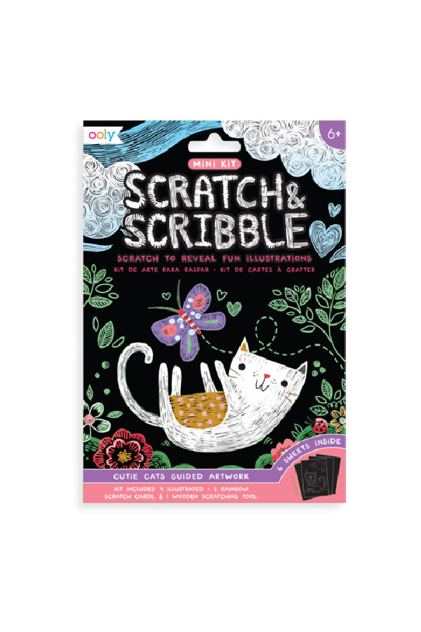 Mini Scratch and Scribble Art Kit: Cutie Cats