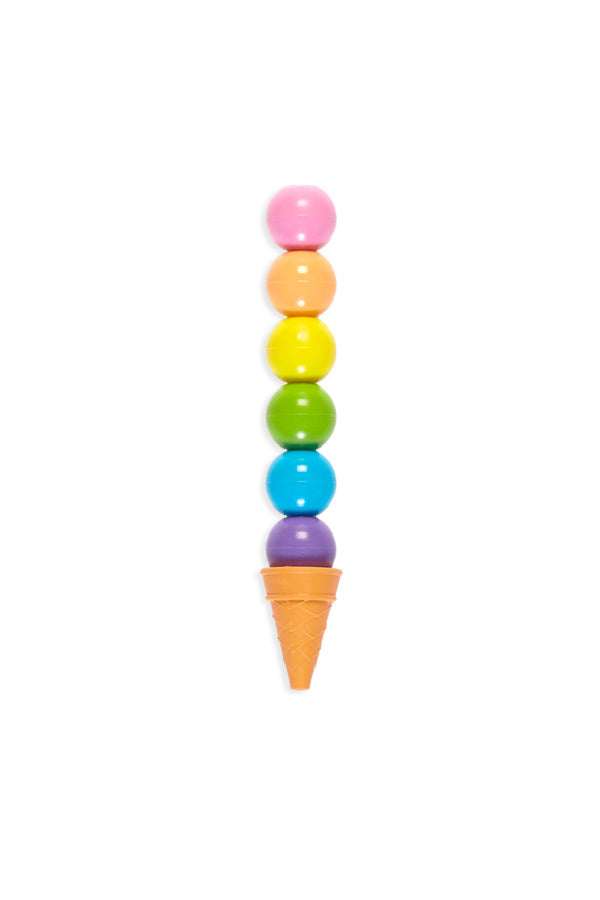 Rainbow Scoops Stacking Erasable Crayons