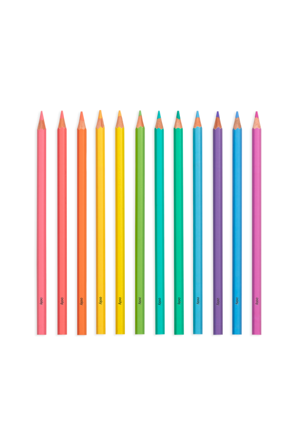 Pastel Hues Colored Pencils - Set of 12