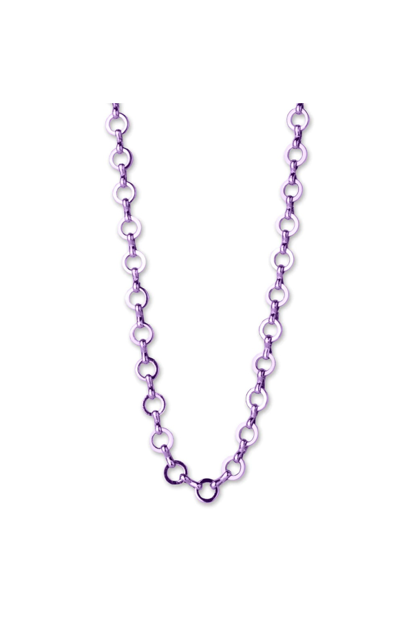 Charm It Chain Necklace - Purple