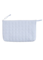 Light Blue Quilted Luggage