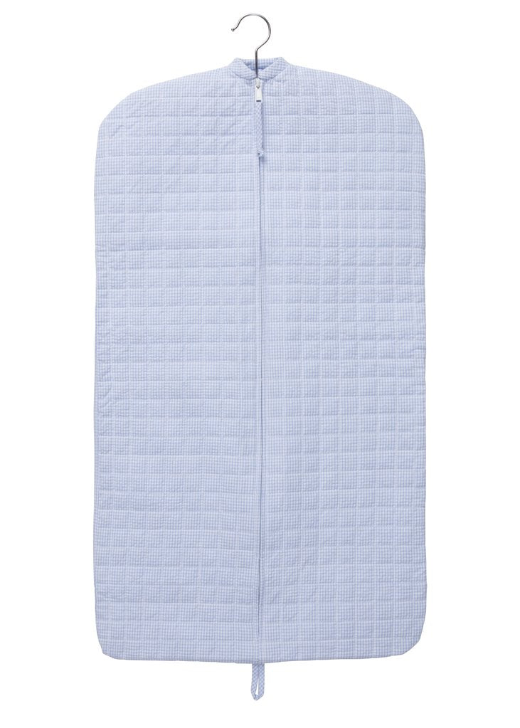 Light Blue Quilted Luggage