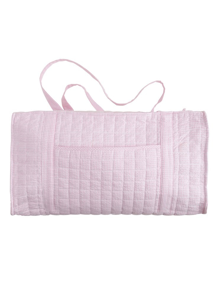 Light Pink Quilted Luggage