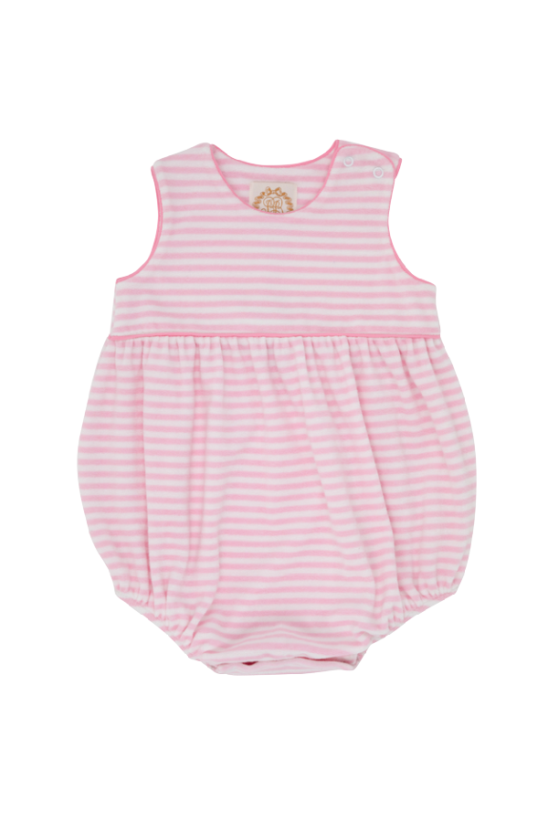 Bartlett Bubble - Terrycloth in Hamptons Hot Pink Stripe