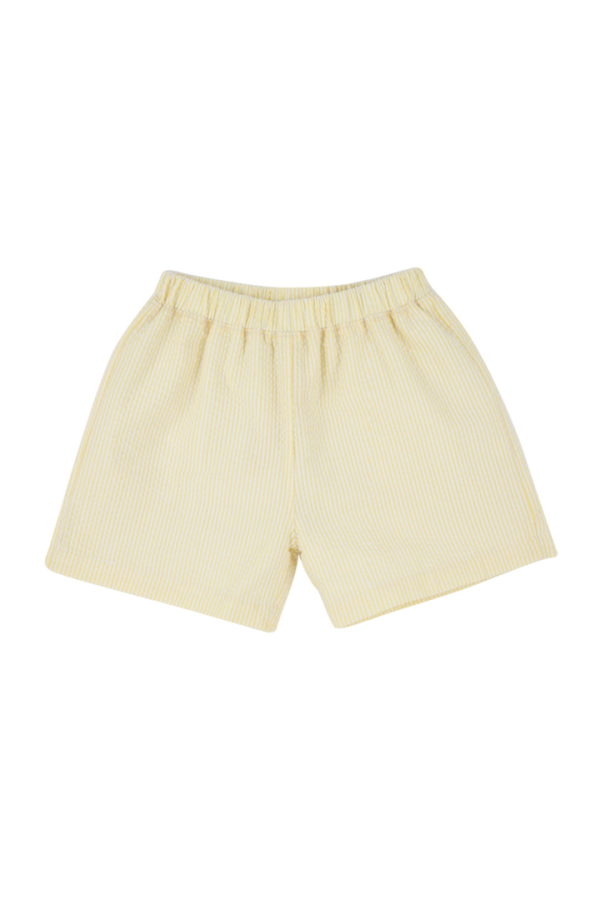 Shelton Shorts Seaside Sunny Yellow Seersucker with Worth Avenue White