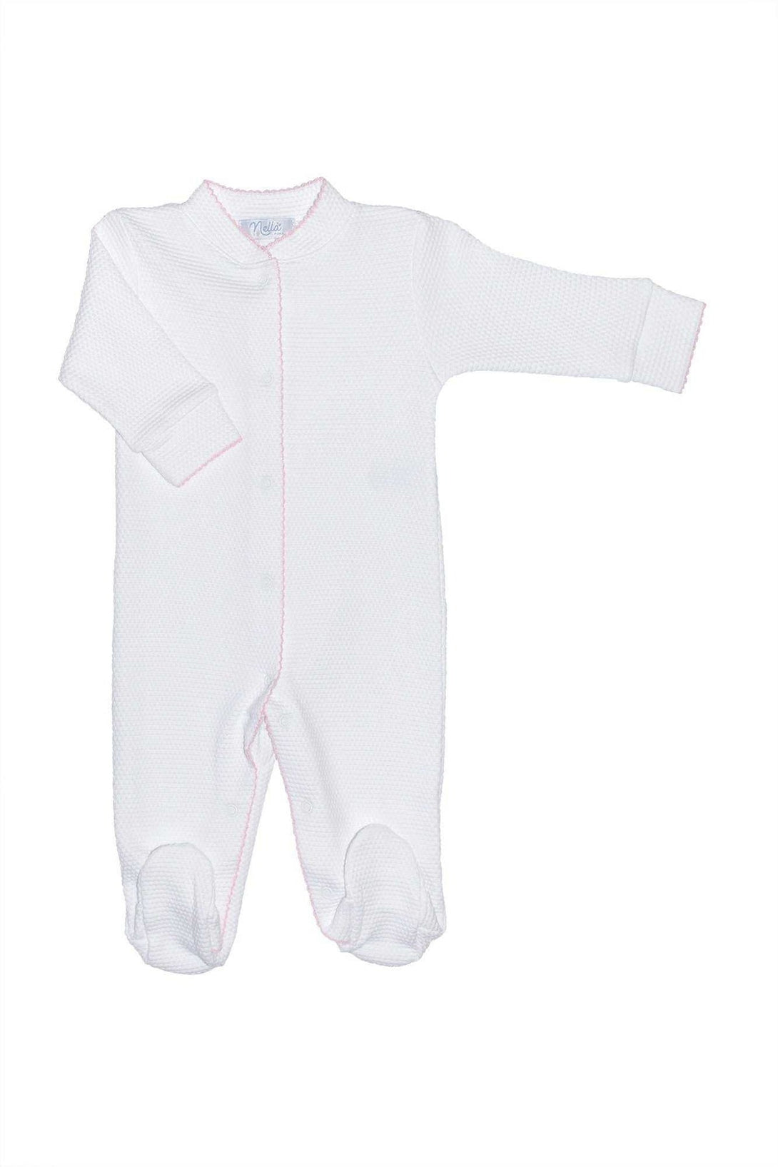 White Bubble Baby Footie
