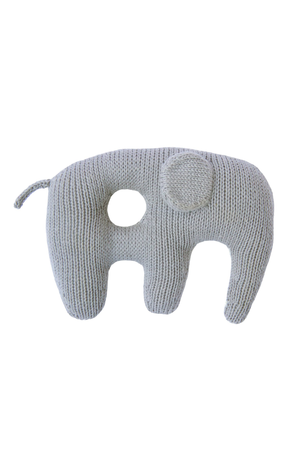 Jumbo Elephant Rattle Grey