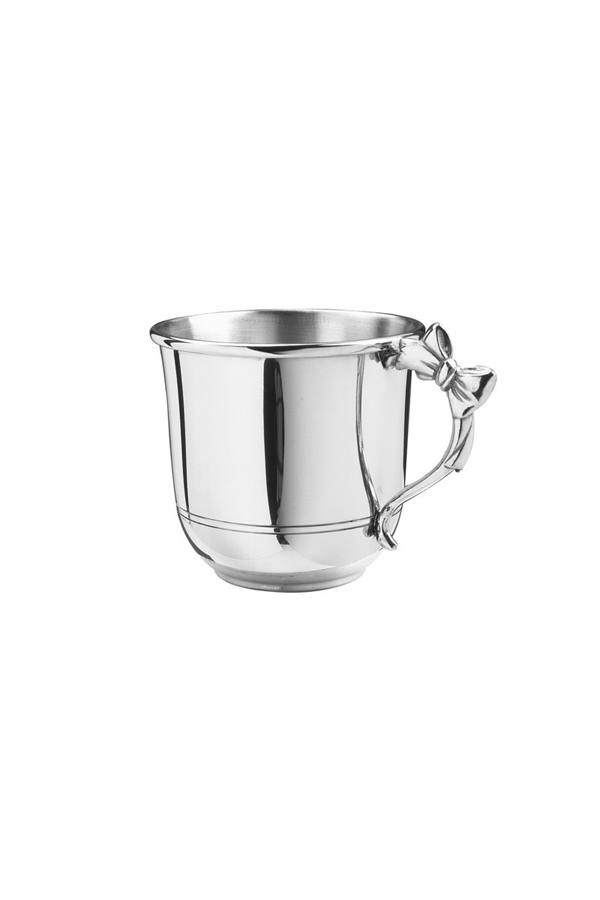 Pewter Baby Cup - Bow