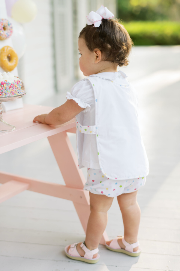 Birthday Bib and Bloomer Set - Polka Dot