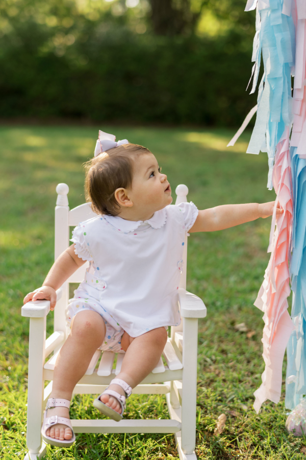 Birthday Bib and Bloomer Set - Polka Dot