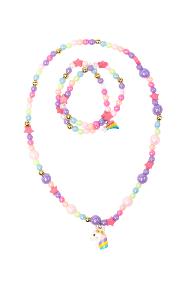 Cheerful Starry Necklace and Bracelet Set