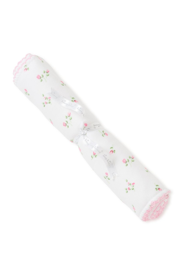 Garden Roses Print Burp Cloth