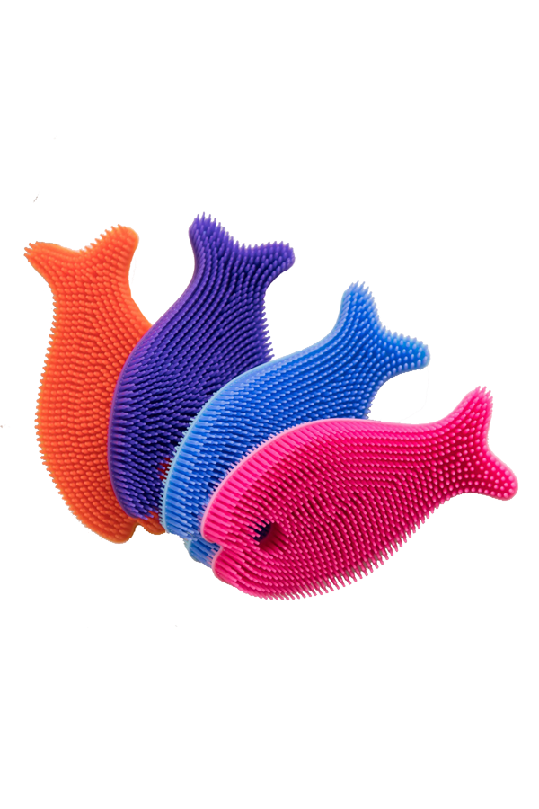 Bathin' Smart Silicone Bath Scrub Fish