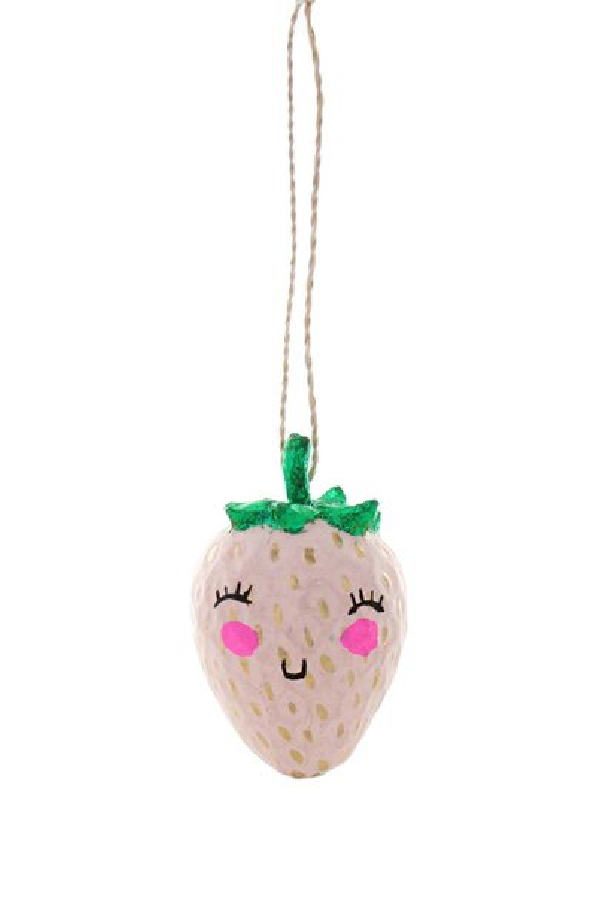 Jolly Strawberry Ornament