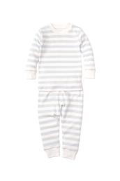 Broad Stripes Pajama Set - Light Blue