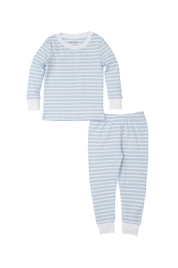 Team Stripes Light Blue Two Piece Pajamas
