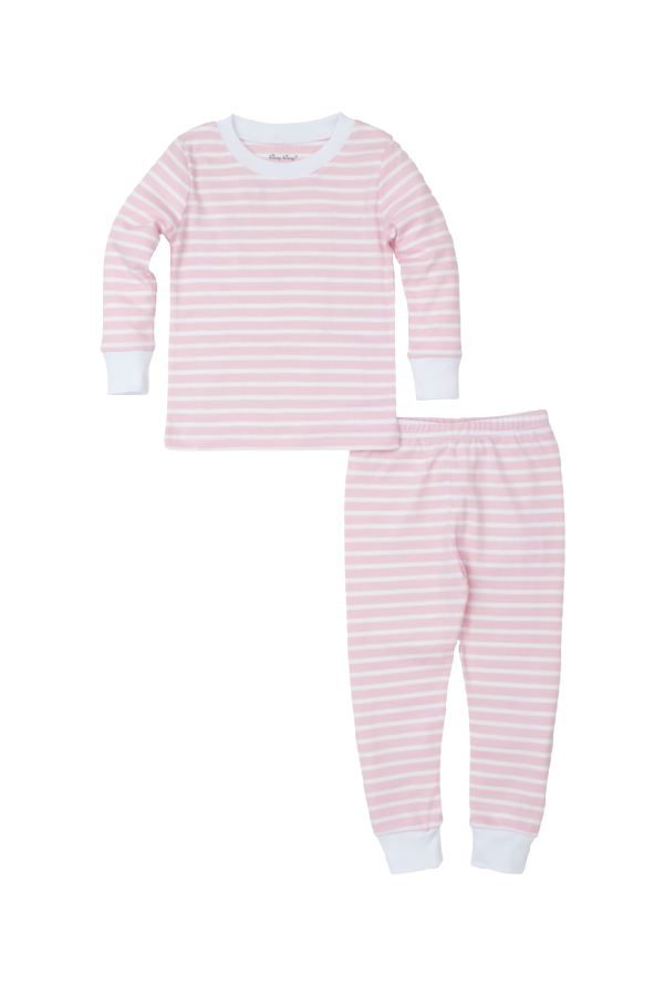 Team Stripes Light Pink Two Piece Pajamas