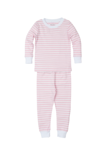 Team Stripes Light Pink Two Piece Pajamas