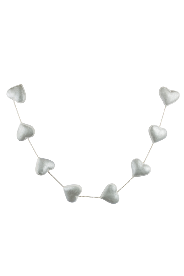 Silver Hearts Garland