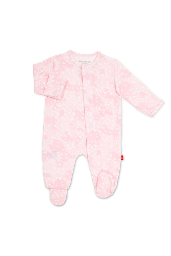 Pink Doeskin Magnetic Modal Footie
