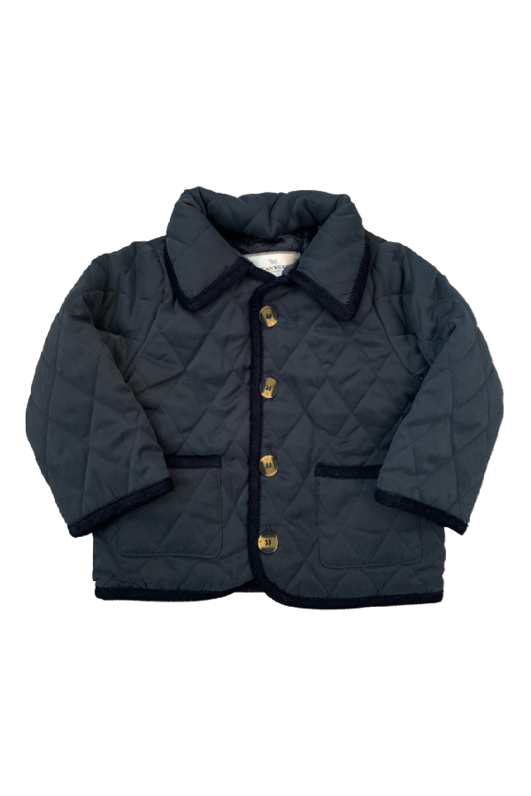 Quilted Barn Jacket Navy