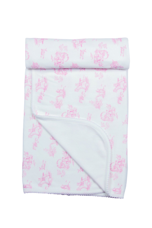 Pink Toile Blanket