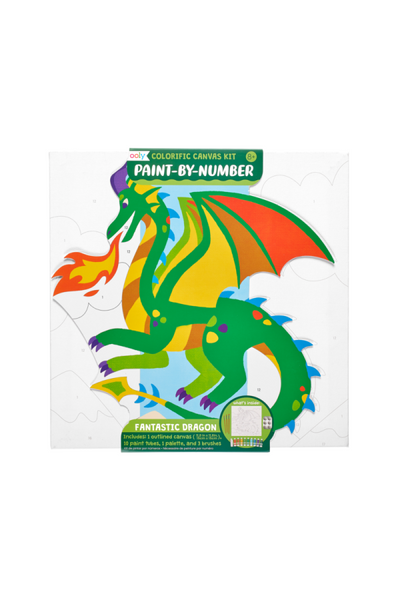 Colorific Canvas Paint by Number Kit: Fantastic Dragon