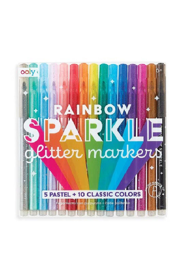 Rainbow Sparkle Glitter Markers