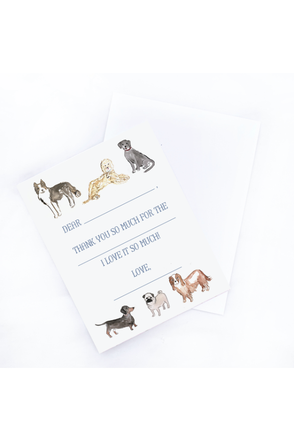 Puppy Dog Children's Thank You Notecards