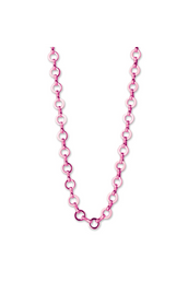 Charm It Chain Necklace - Pink