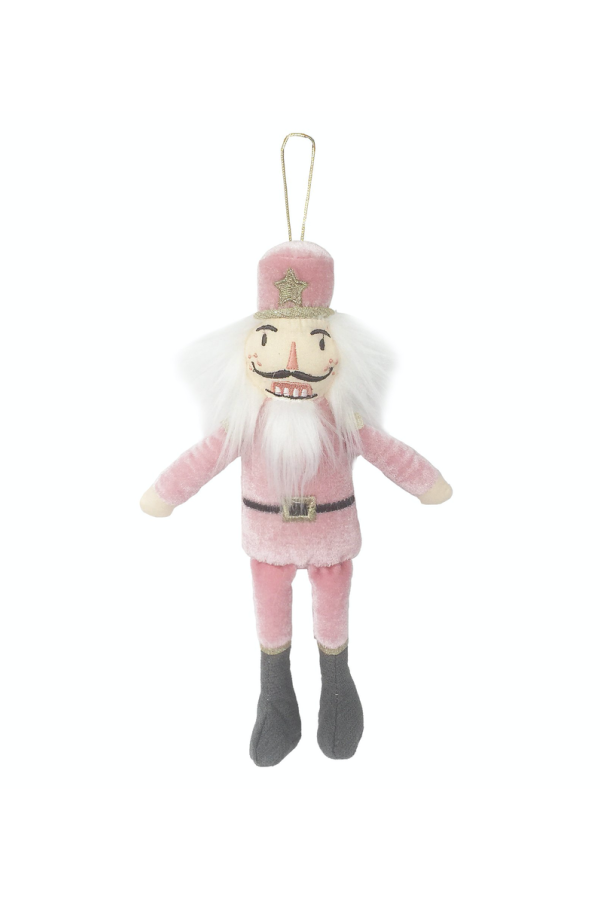 Nutcracker Pink Plush Ornament