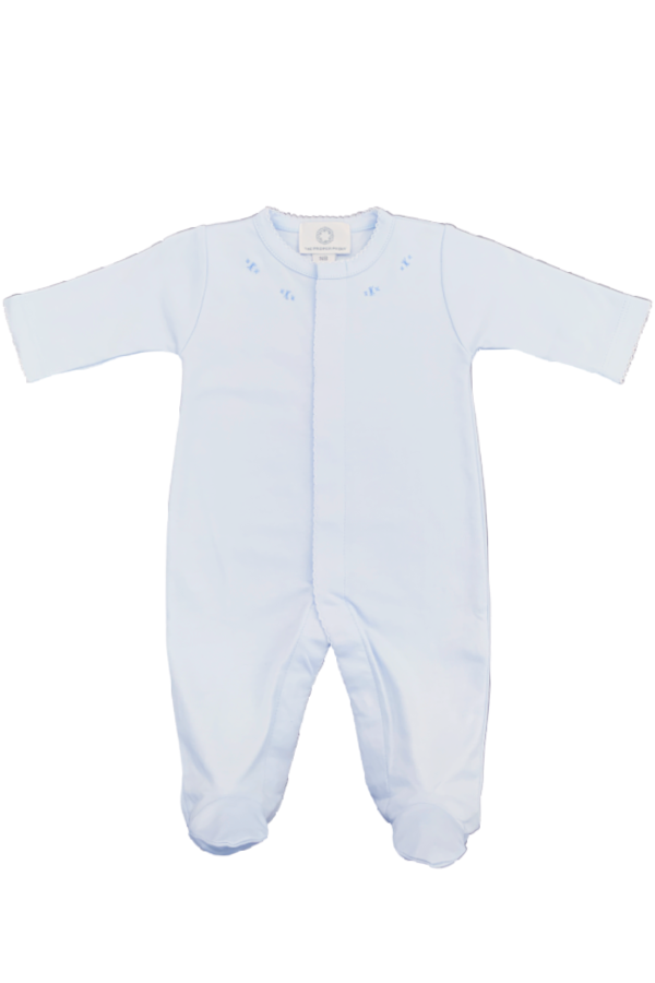 Proper Pima Footie Pajama Blue