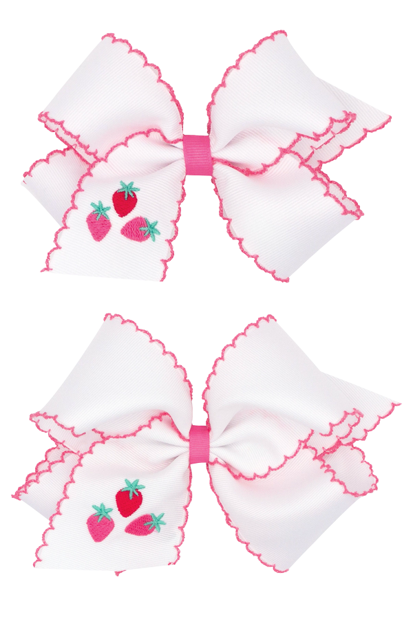 Fruit Embroidered Bow