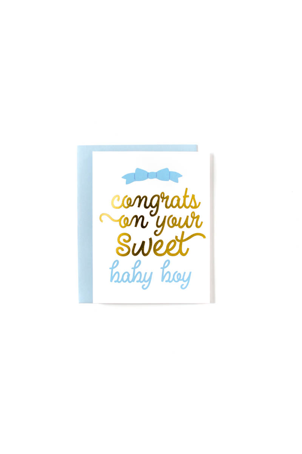 Congrats Baby Boy Greeting Card