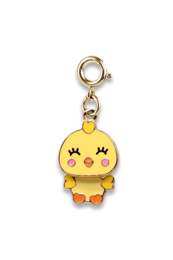 Charm It Gold Swivel Chick Charm