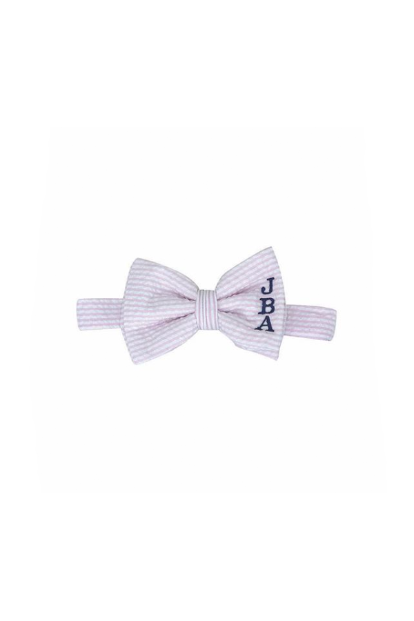 Baylor Bowtie Pink Savannah Seersucker