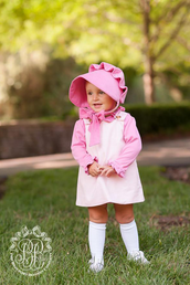 Beaufort Bonnet - Hamptons Hot Pink Corduroy