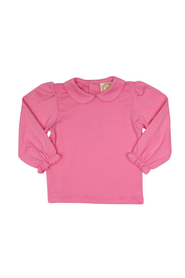 Maude's Peter Pan Collar Long Sleeve Hamptons Hot Pink